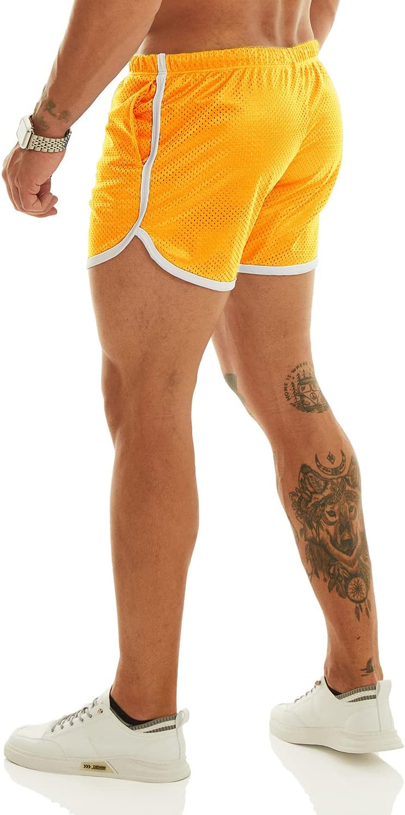 Men'S Fitted Shorts Bodybuilding Workout Gym Running Tight Lifting Shorts with Pockets