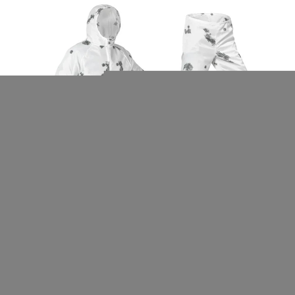 Blur Snow Camo Winter Camouflage Ultra Thin Overwhites for Hunting Airsoft Paintball Outdoor (M)